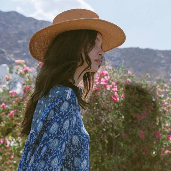 Spell & The Gypsy Collective Designs Indigo ORACLE BLOUSE Blue Boho Tunic Top XS - Picture 3 of 11